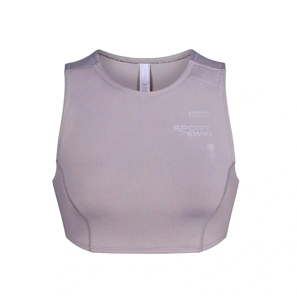 NWT SKIMS Sport Swim High Neck Scuba Bikini Top | 2X